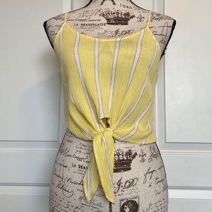 FOREVER 21 TIE FRONT TANK WITH ADJUSTABLE STRAPS